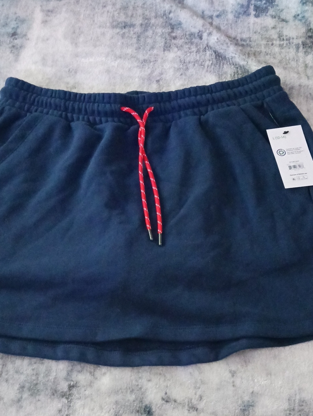 Athletic Works Fleece Skort  Navy L 12-14
